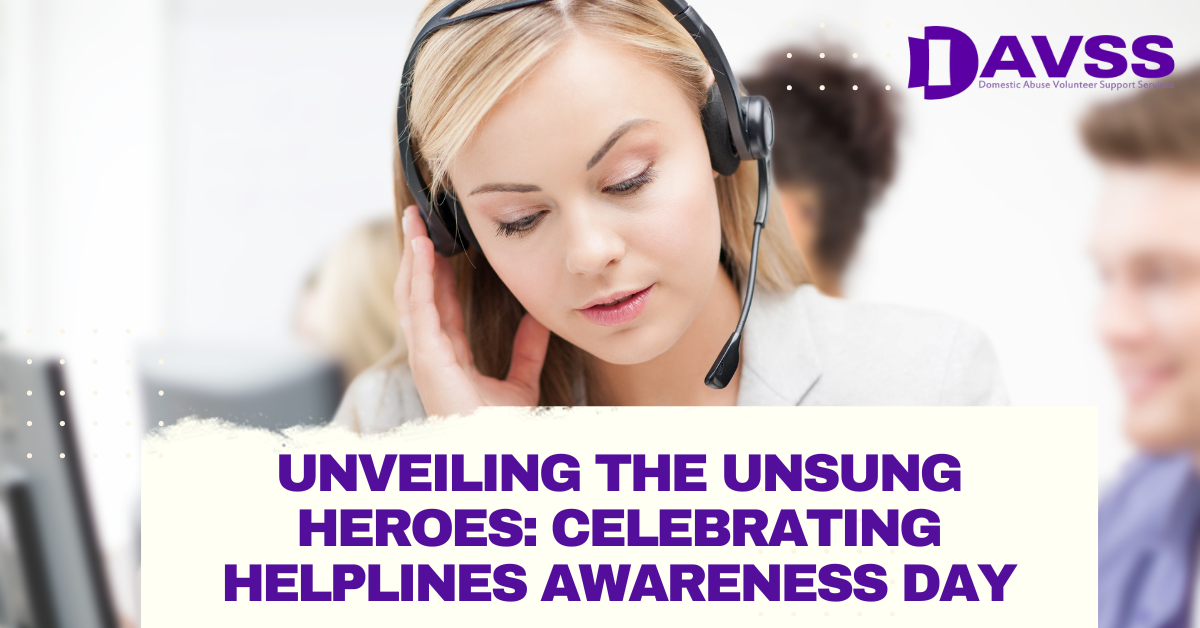 Helpline image and blog title